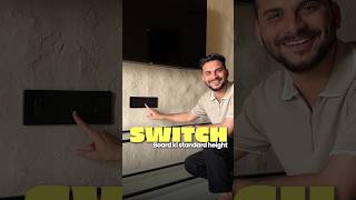 Save this Switch board fitting height video for your home #electricalwork #houmeindia