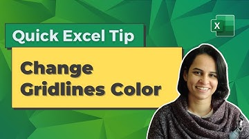 Change Gridline Color | Quick Excel Tip