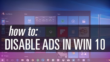 Disable Advertising in Windows 10