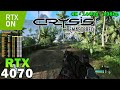 Crysis Remastered Ray Tracing | RTX 4070 | 5800X3D | 4K - 1440p - 1080p | Can it Run Crysis Settings