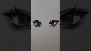 Easy anime eyes drawing ✨️ #drawing #tutorial #anime #howtodraw #art #shorts