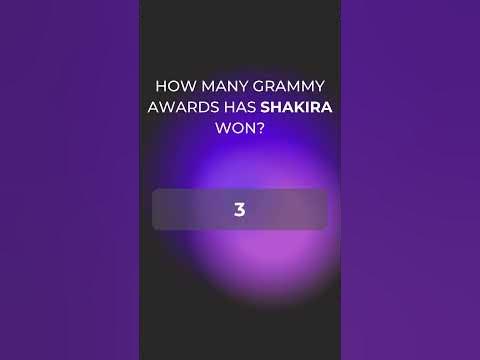How many Grammy Awards has Shakira won #short #shorts - YouTube