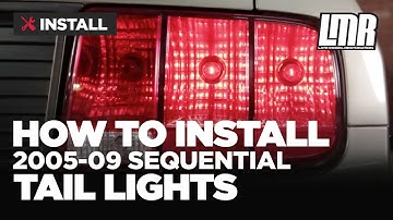 Mustang Sequential Tail Lights Installation - Plug In Harness (05-09 S197)