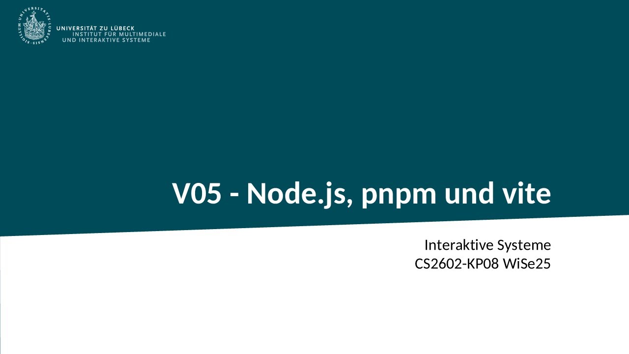 InterSys-WiSe25-05-Async-nodejs-pnpm-und-vite - YouTube