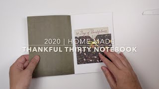 2020 | handmade thankful 30 notebook