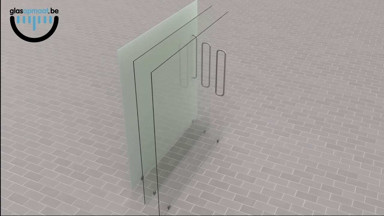 Helder glas / Satijn glas (matglas) / Extra helder glas | Glasopmaat.be