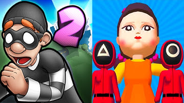 Robbery Bob 2 vs Squid Survival Challenge Gameplay Android,ios Part 1