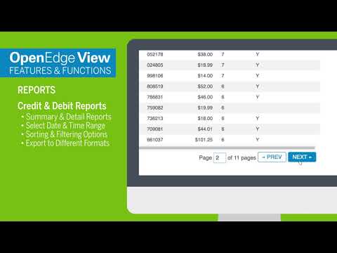 OpenEdge View - Merchant Training