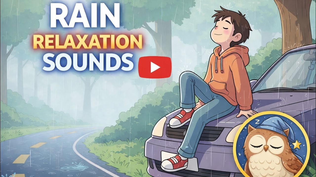 Peaceful Rain Day Animation 🌧️| Relaxing Rain Ambience for Sleep, Study & Calm Mind