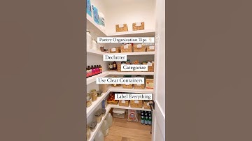 Some Pantry Organization Tips ✨🫶🏻 #pantry #organization #declutter
