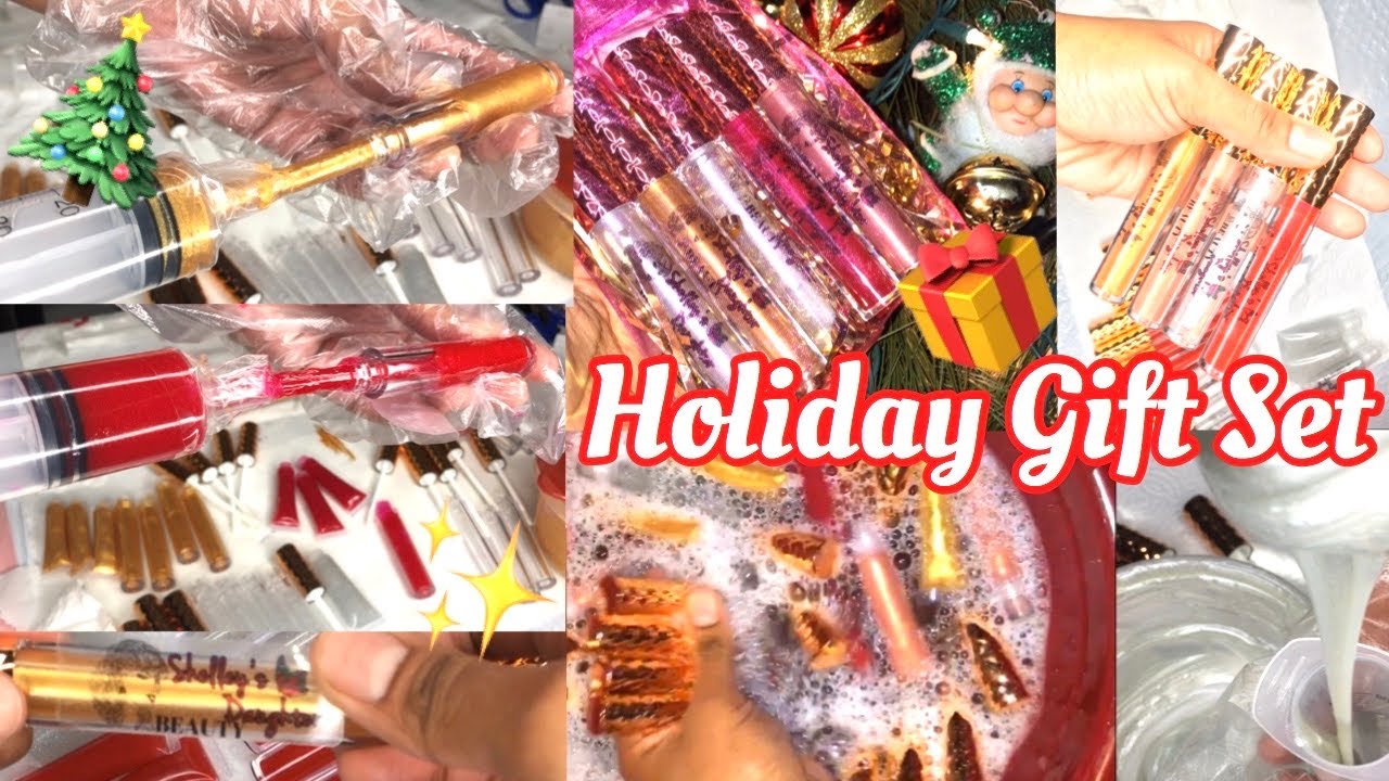 WATCH ME FILL UP LIP GLOSS TUBES *SATISFYING* 😍 + Gloss Bath & Labeling | Lipgloss Business PT. 10