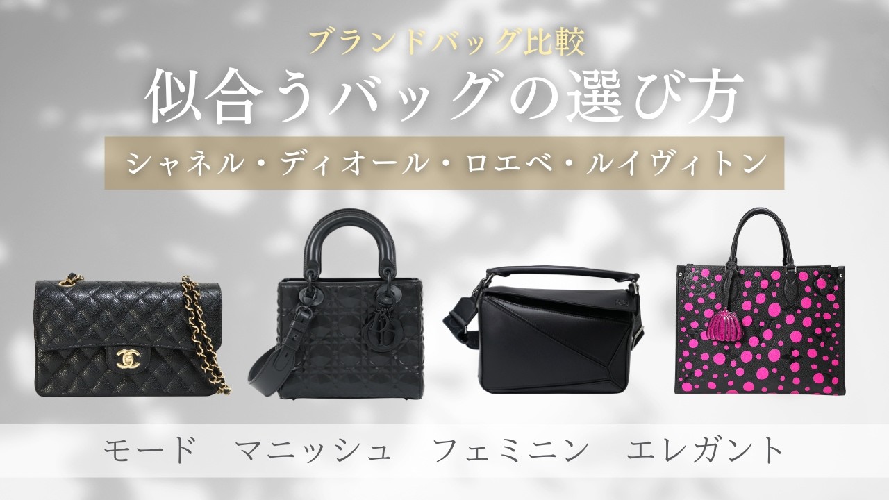 ルイ・ヴィトン、シャネル、ディオール ボックス多数 ブランドバッグ比較】シャネル・ディオール・ロエベ・ルイヴィトン