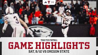 Texas Tech Football: Highlights at Oregon State (35-24) | 9.12.26