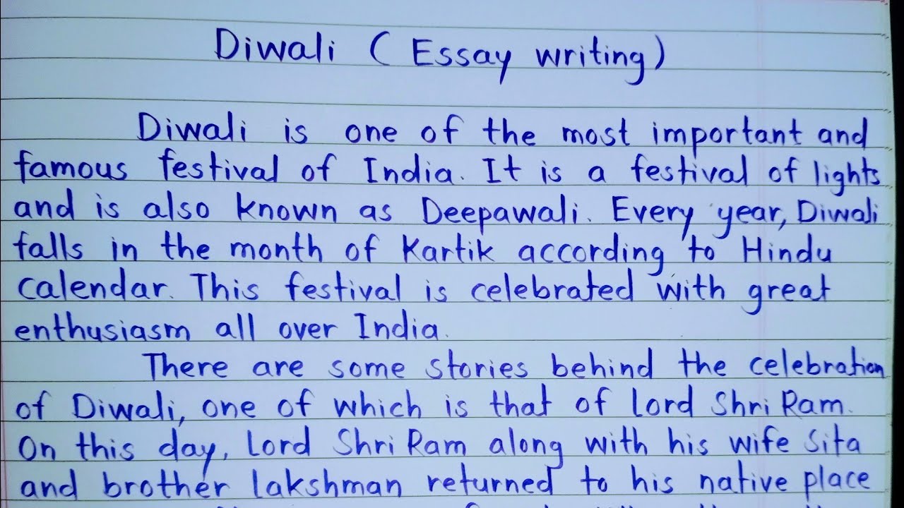 diwali essay translation