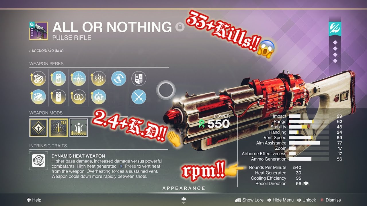 This All Or Nothing GODROLL Got Me HOW MANY Kills!?🔥😱-High Kill/K.D All Or Nothing D2 Gameplay