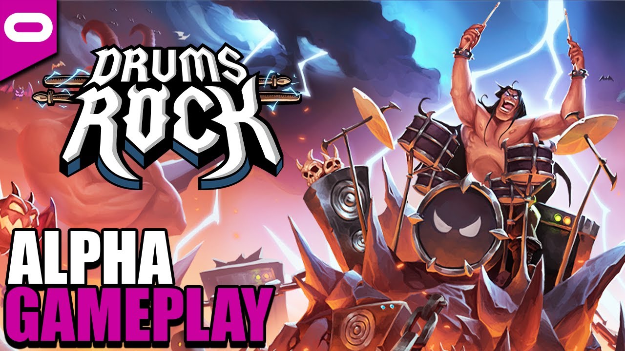 INSANE NEW VR RHYTHM GAME Drums Rock VR Oculus Quest 2 Gameplay Closed Alpha YouTube