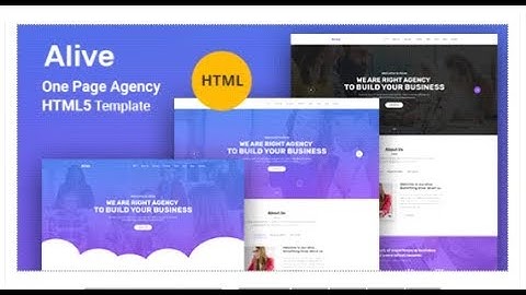 Alive One HTML5 Template | Themeforest Templates