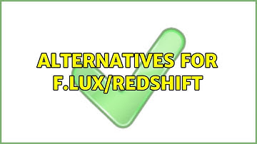 Ubuntu: Alternatives for f.lux/redshift