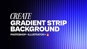 Create Gradient Strip Background | Photoshop + Illustrator = 🔥| Design With Abir