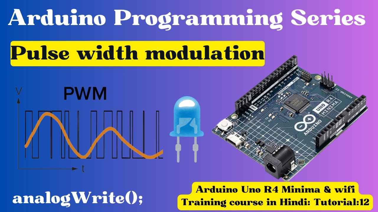 Arduino Uno R4 Minima- Tutorial 12 | PWM - Pulse width modulation! (in ...