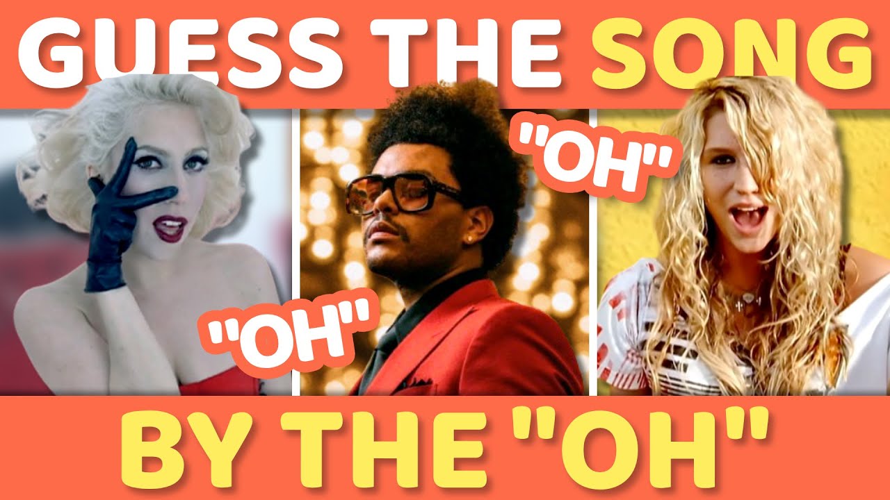 GUESS THE SONG BY THE "OH" 🎶 🎙️ | Music Quiz