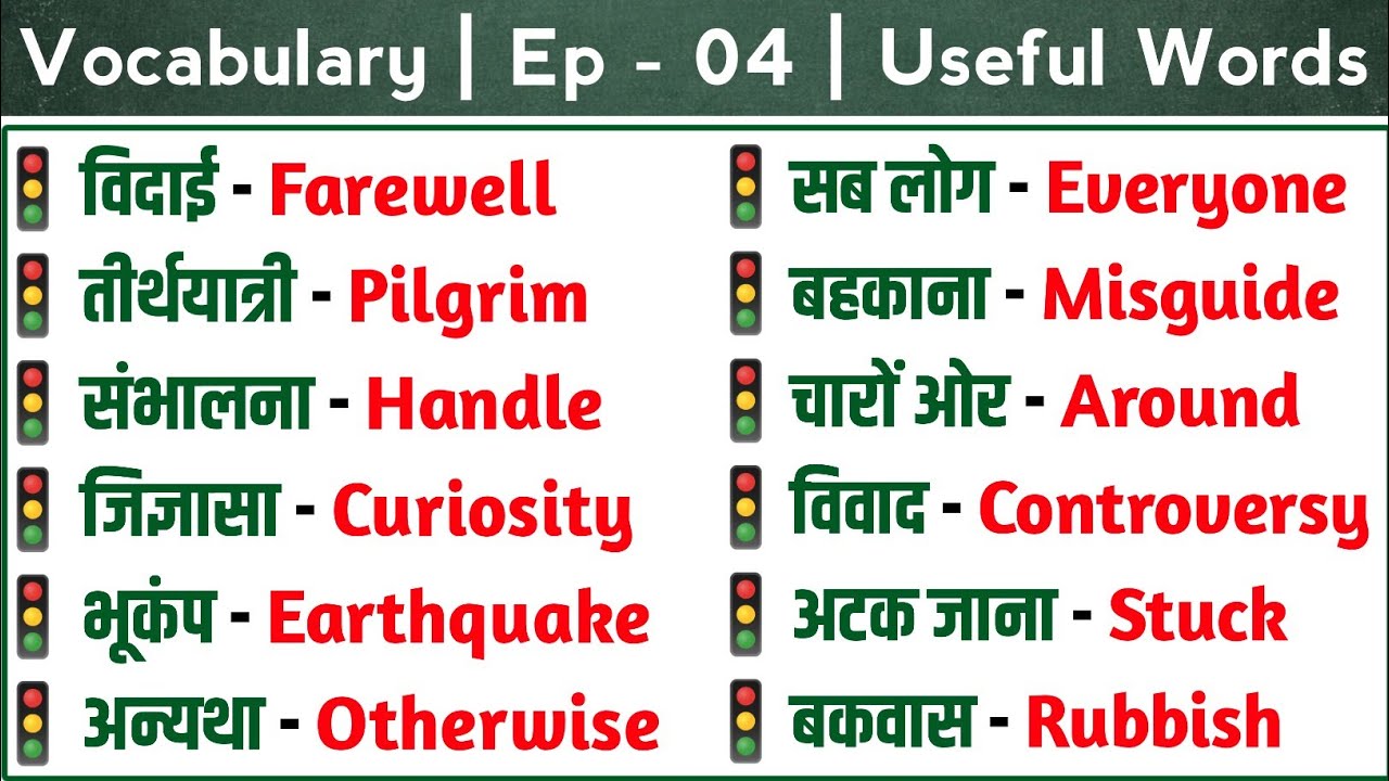 Vocabulary | Ep - 04 | 100+ Daily Use English Words | Word Meaning Practice