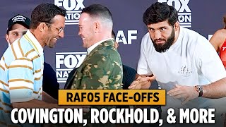Download Lagu Arman Tsarukyan, Colby Covington, Luke Rockhold, Yoel Romero, Bo Nickal, \u0026 MORE Face-Off | RAF05 MP3