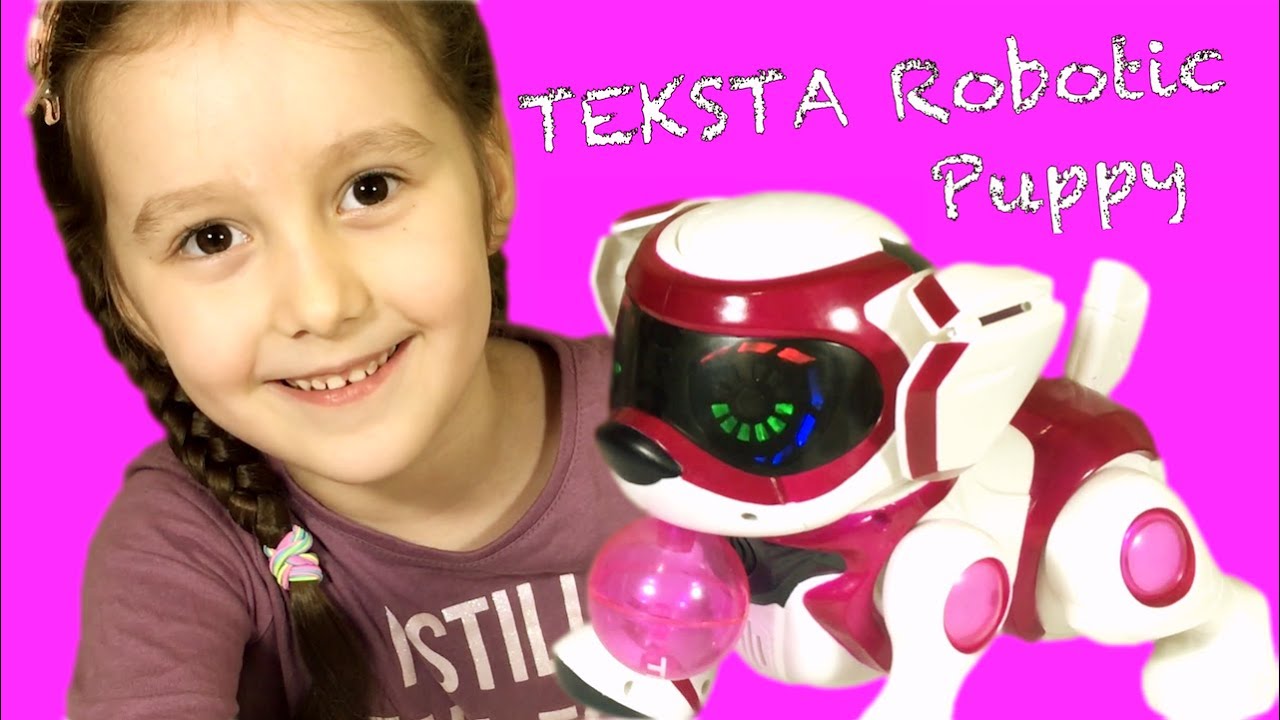 ♥︎ Катя играет с интерактивной собачкой щенком Teksta Robotic Puppy