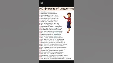 100 example of Conjunction #conjuction #simplelearning #grammar #short #viral