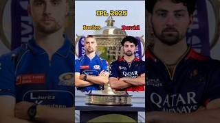 Tim david vs Will jacks ipl 2025 comparison 💥 #cricket #ipl2025 #sports #shorts