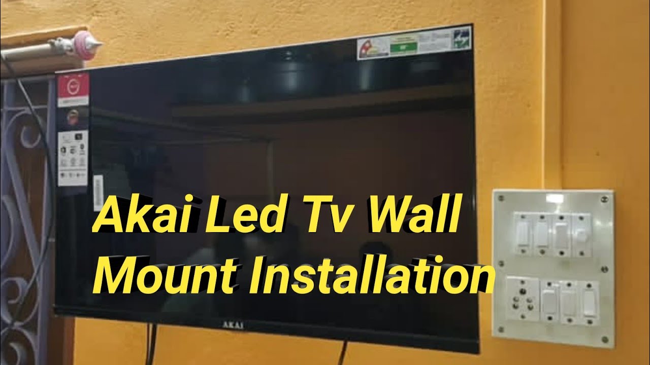 Akai Led Tv Wall Mount Installation || Akai Led Tv Wall Fitting - YouTube