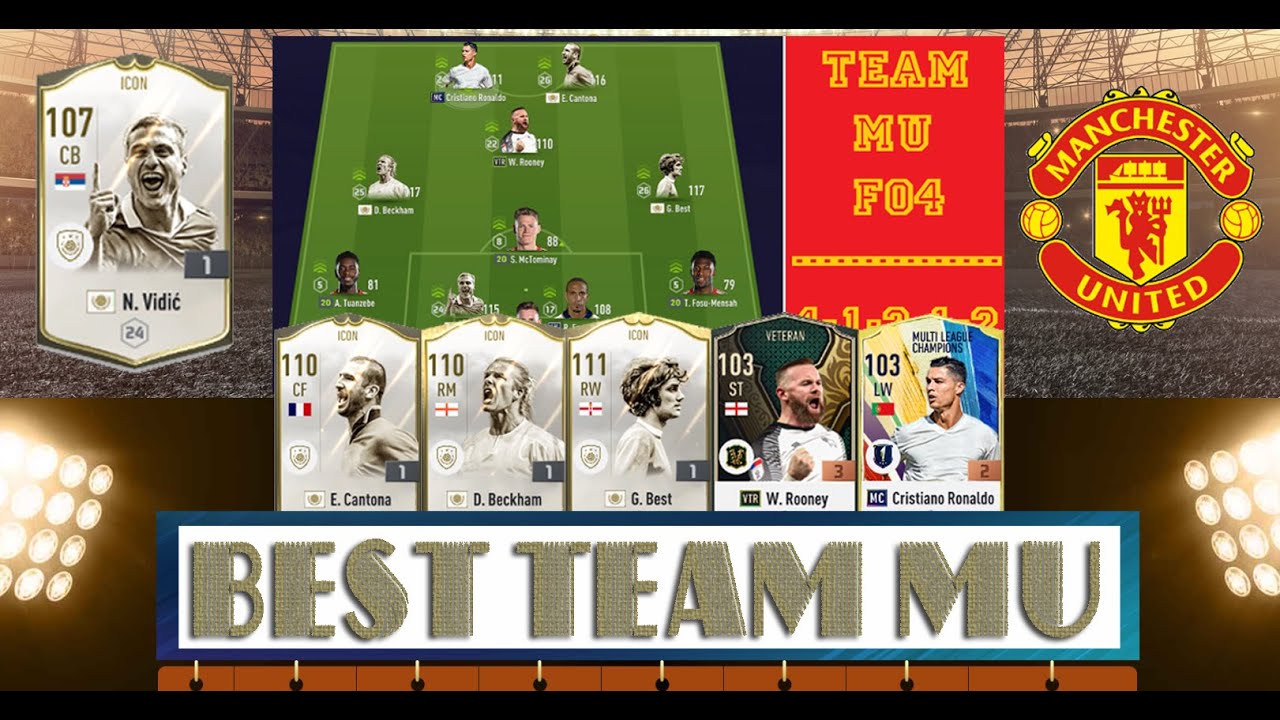 FO4 Team Manchester United - Đội hình Quỷ đỏ xuất sắc | 4-1-2-1-2 ...