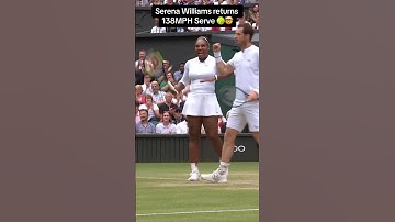 Serena Williams returns 138MPH serve 🎾#shorts #tennis