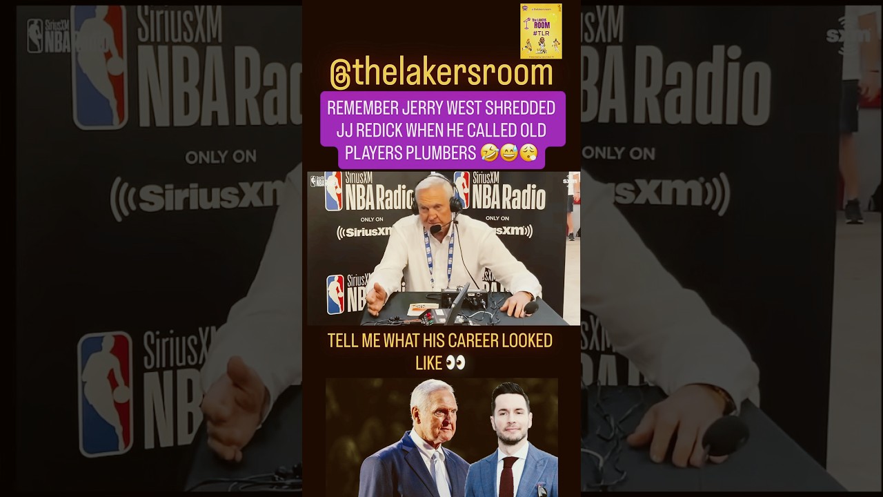 Jerry West wasn’t having it 🤣 now JJ the Lakers coach