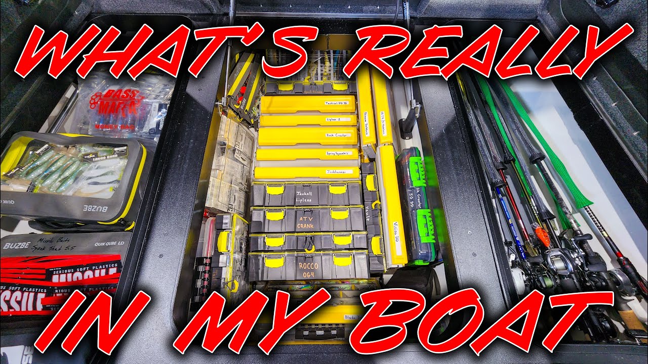 WHAT WE REALLY FISH WITH! ( Matt's New Boat Tour + Real Tackle ) 