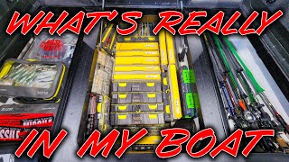 WHAT WE REALLY FISH WITH! ( Matt's New Boat Tour + Real Tackle )