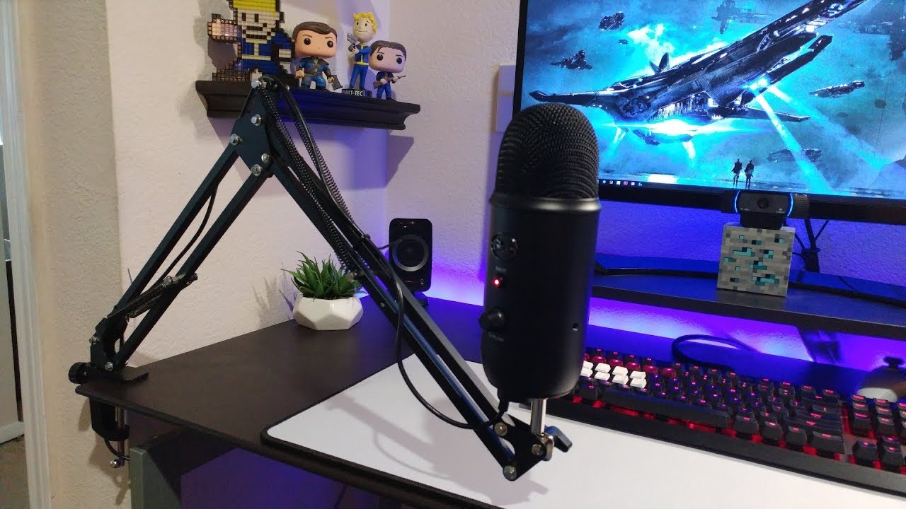 Innogear Microphone Boom Arm Stand For Blue Yeti Unboxing Youtube