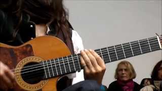 Estas Tonne with a performance of a piece