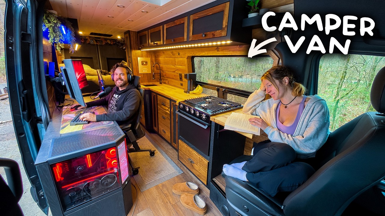 COZY Camping, Cooking, & Gaming with my GIRLFRIEND