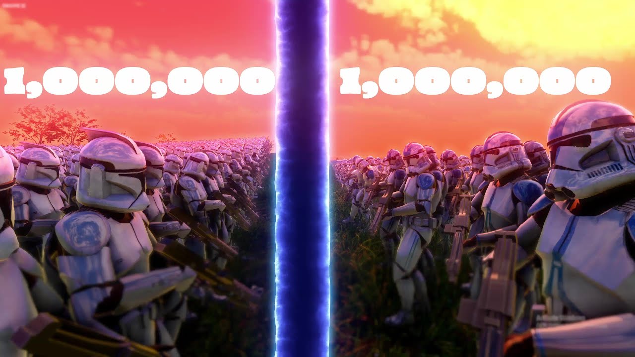 Phase 1 Clone Troopers vs. 501st Legion - 1,000,000 vs 1,000,000 - UEBS 2