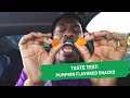taste test: pumpkin flavored snacks | Chris C-Snacks Clarke for hot for food