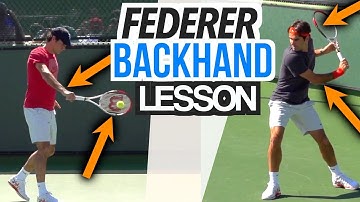 Roger Federer - One Handed Backhand Swing Analysis