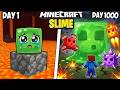 I Survived 1000 Days as a SLIME in Minecraft