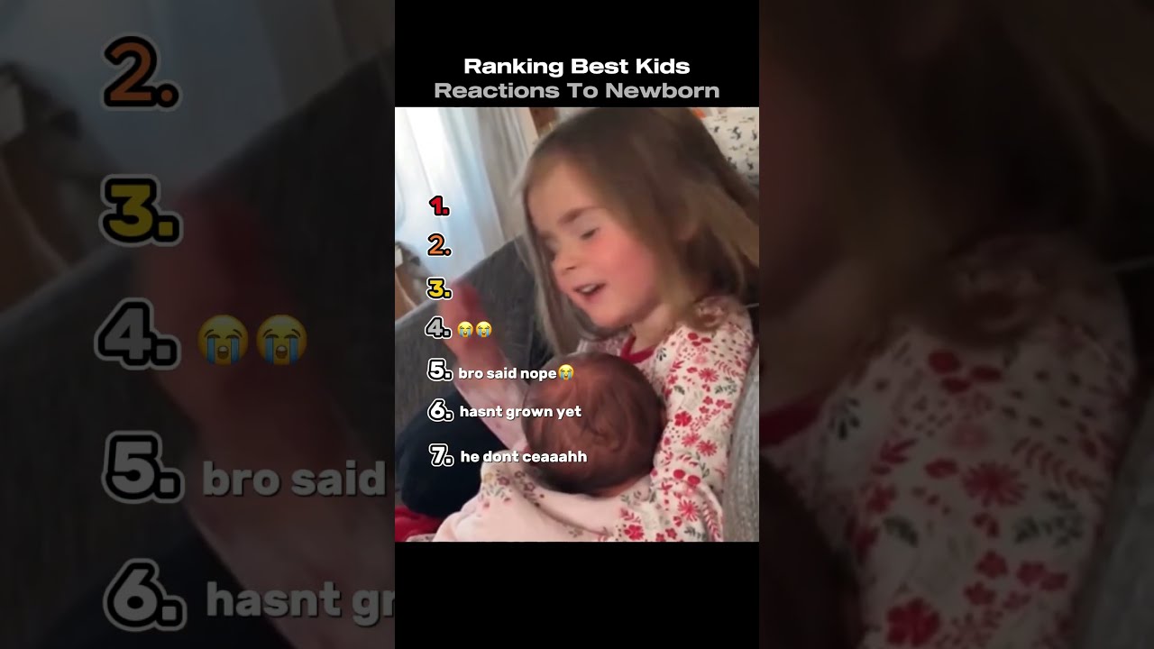 Ranking Best Kids Reactions To Newborn