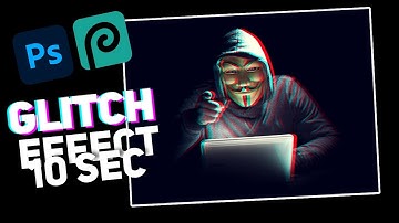 How to make glitch effect in photoshop and photopea.|EDITZ 360