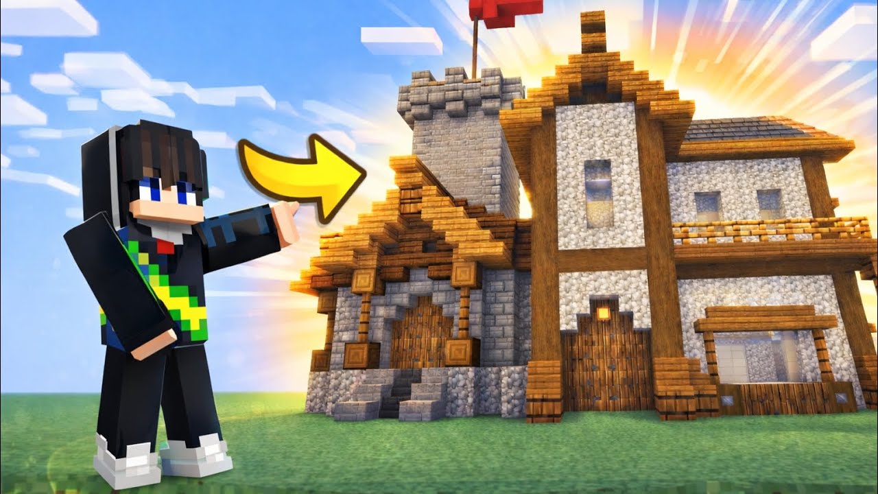 Como Construir Uma Casa Medieval | Minecraft Tutorial - YouTube