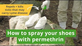 How to Spray Your Shoes with Permethrin to Help Prevent Tick Bites