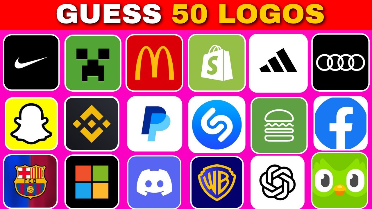 Сможете ли вы угадать эти логотипы за 3 секунды?
