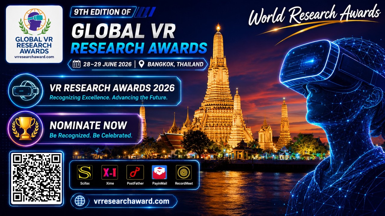 9th Edition of Global VR Research Awards #worldresearchawards #inventionawards #international