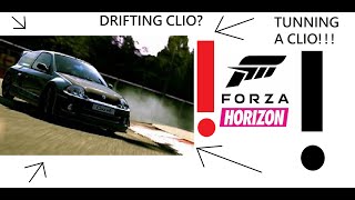 TUNNING A CLIO TO BE A DRIFT CAR IN FORZA HORIZON 3!!!!!!!!!!!